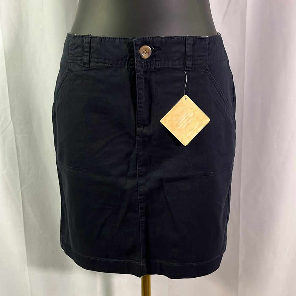 Nwt Dockers Navy Classic Cotton Skirt